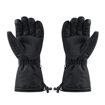 Перчатки с регулируемой температурой и подогревом, водонепроницаемые перчатки, ветрозащитные перчатки для мужчин F19A