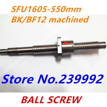 SFU1605 550 мм набор шариковых винтов: L550 мм RM1605 550 мм C7 свернутый шариковый винт 1 шт. + 1 шт. с одним обработанным концом шариковой гайки